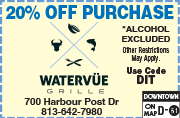 Special Coupon Offer for Watervue Grille